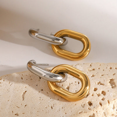 Tessa Two-Tone Earrings
