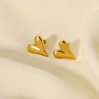 Golden Heartbeat Earrings