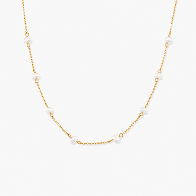 Garnet Pearl Necklace