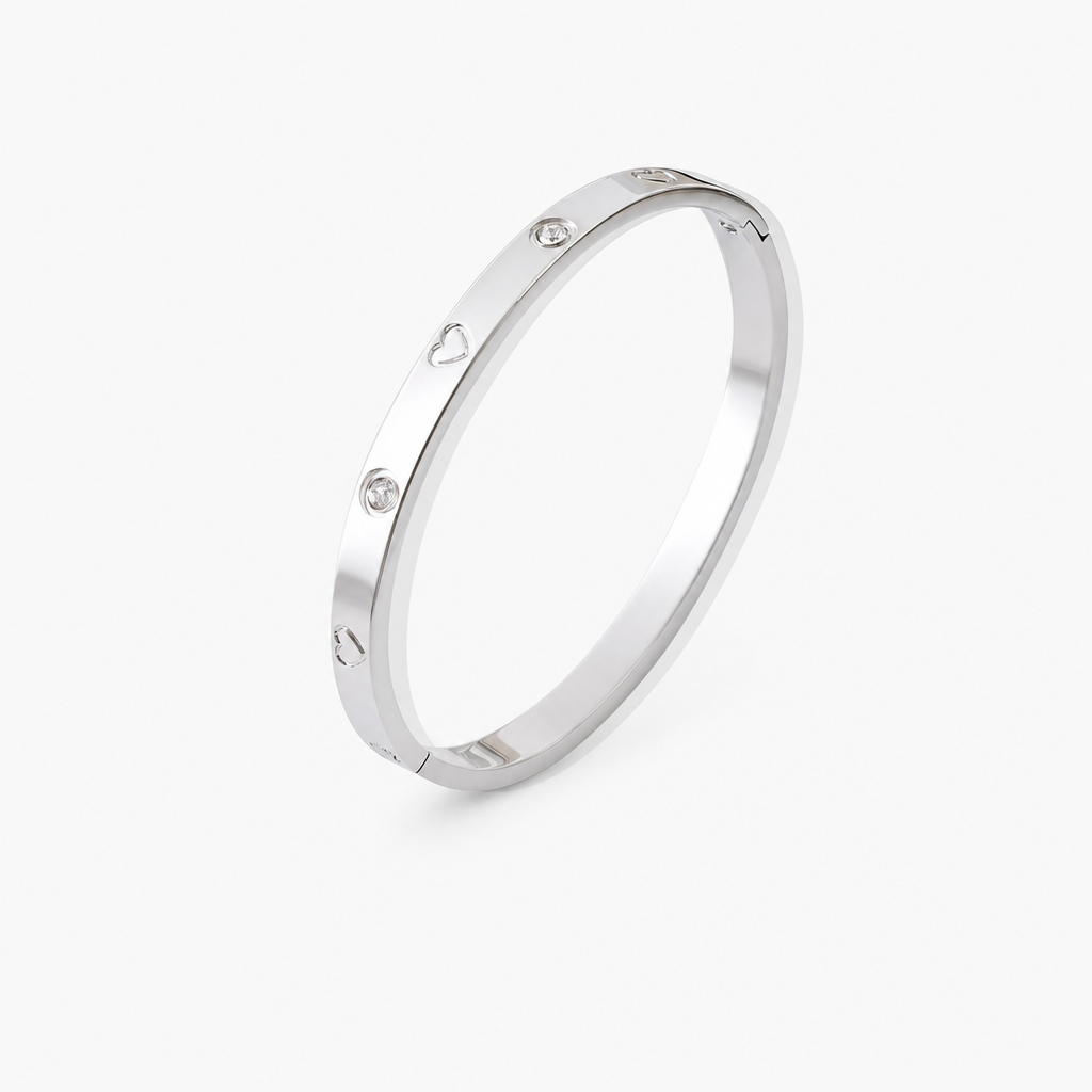 Linnea Heart Bracelet (Silver)