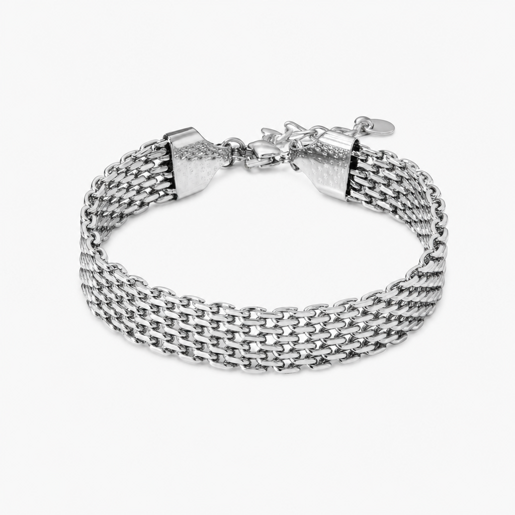 Rosalind Mesh Bracelet (Silver)