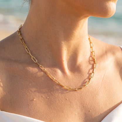 Lennox Paperclip Necklace