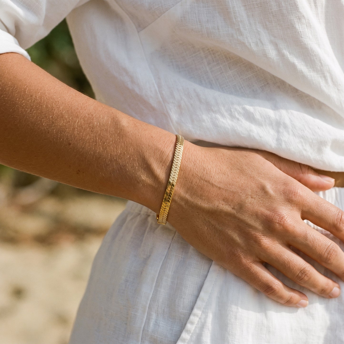 Maren Herringbone Bracelet