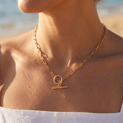 Dahlia Paperclip Necklace