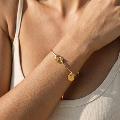 Odette Initial Bangle