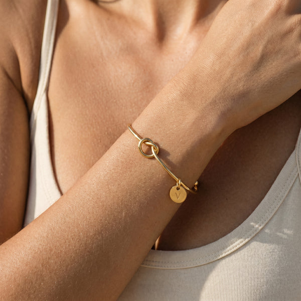 Odette Initial Bangle