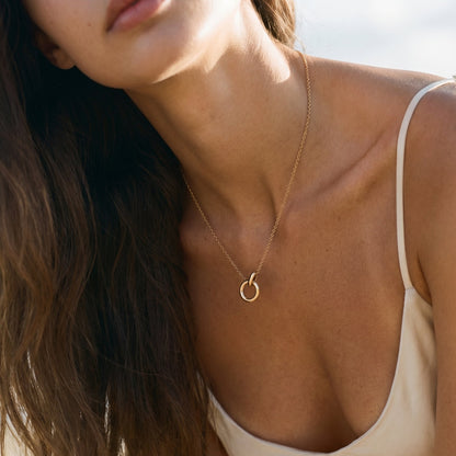 Dual Chain Ring Necklace