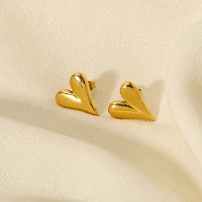 Golden Heartbeat Earrings