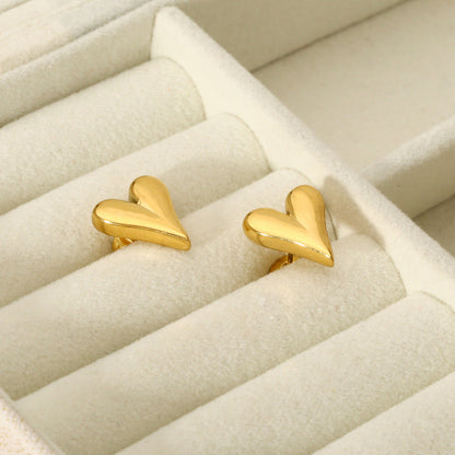 Golden Heartbeat Earrings