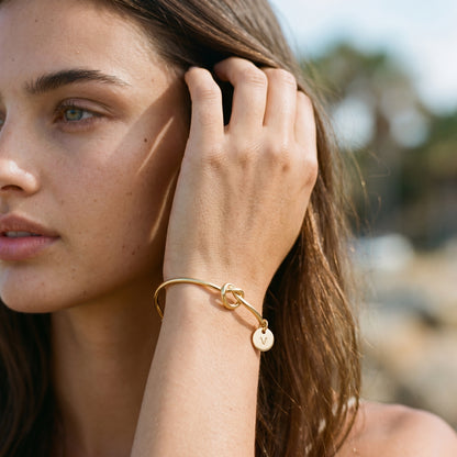 Odette Initial Bangle