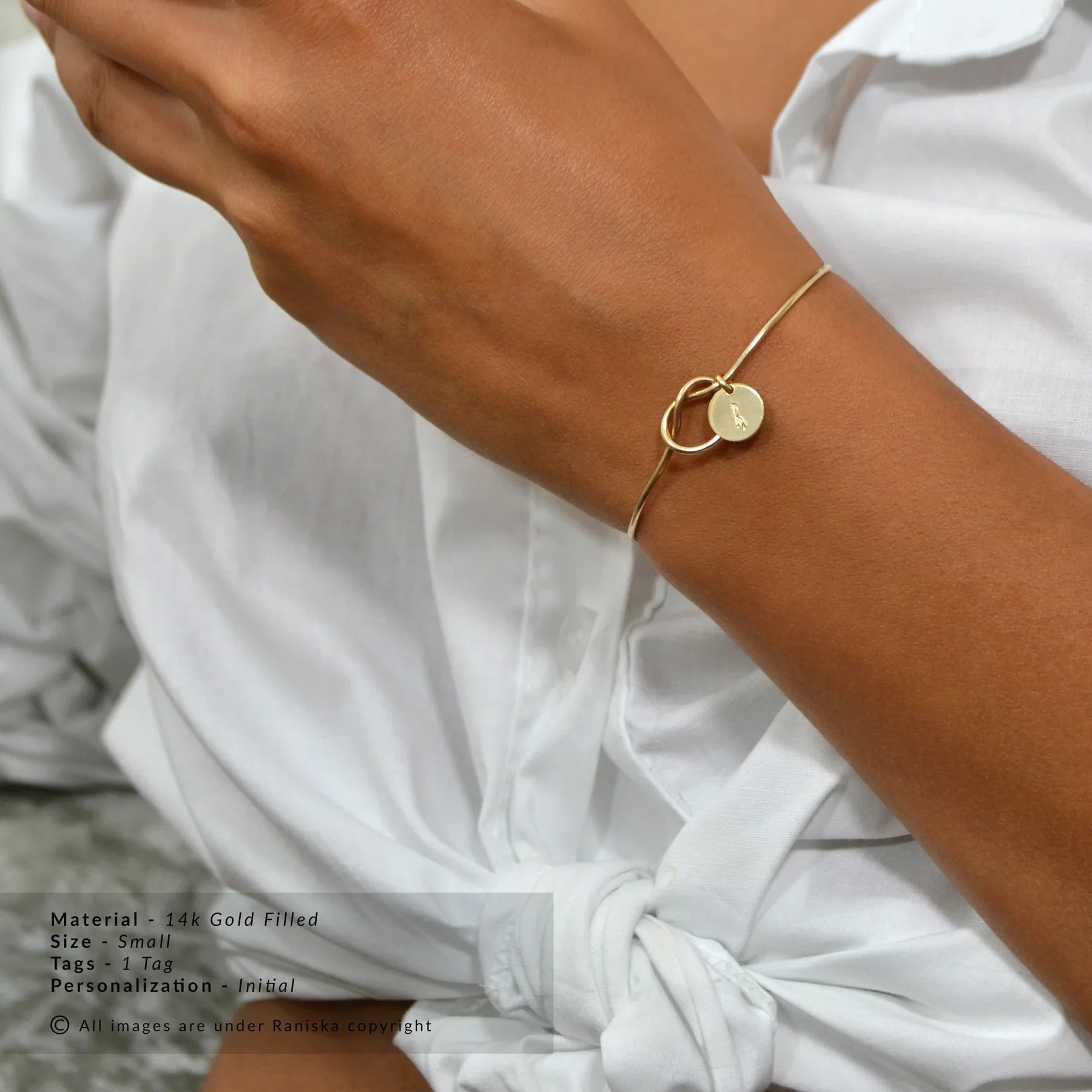 Odette Initial Bangle