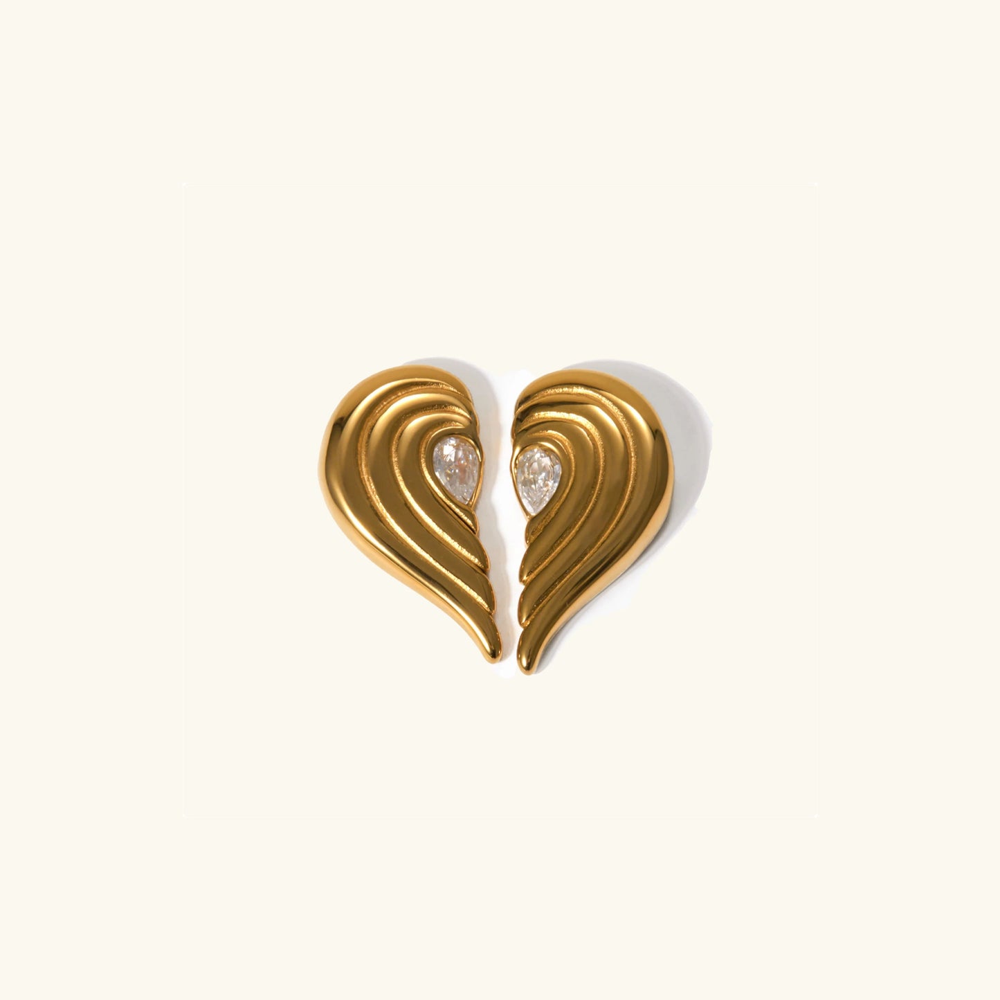 Brenna Heart Earrings