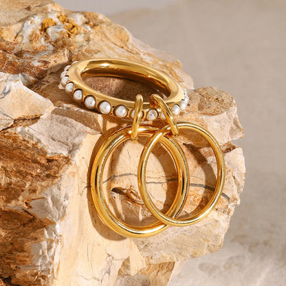 Seraphine Pearl Stacked Ring