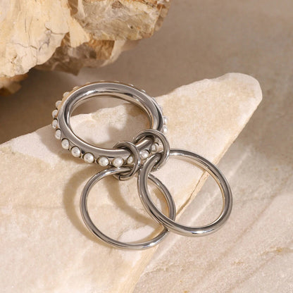 Seraphine Pearl Stacked Ring