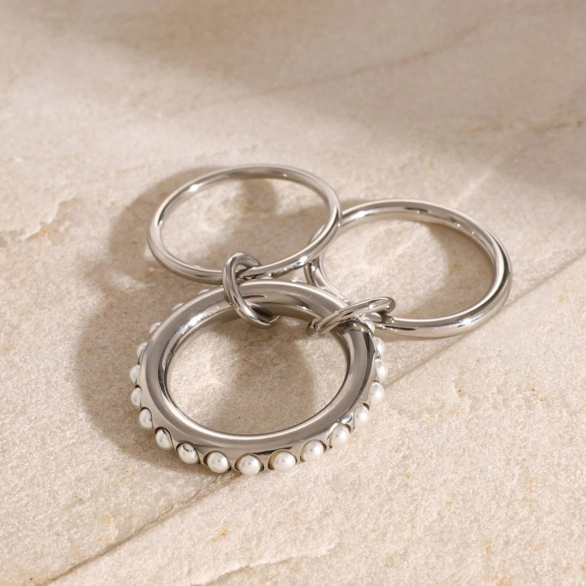 Seraphine Pearl Stacked Ring