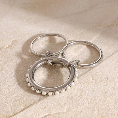 Seraphine Pearl Stacked Ring