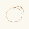 Garnet Pearl Bracelet
