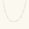 Garnet Pearl Necklace
