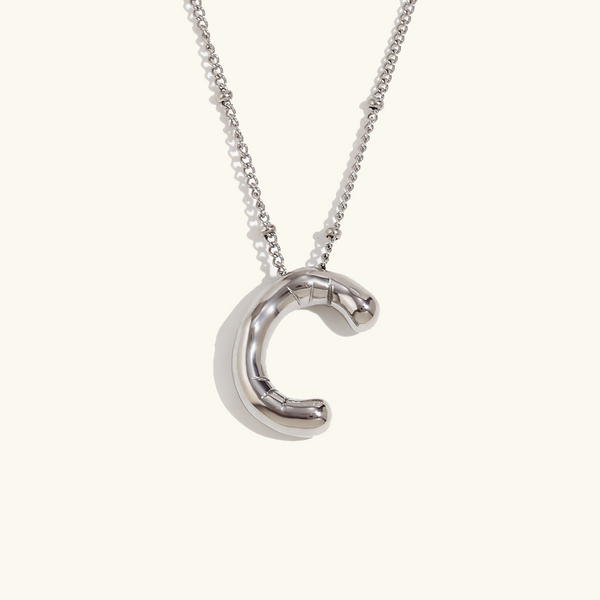 Personalized Bubble Initial Necklace