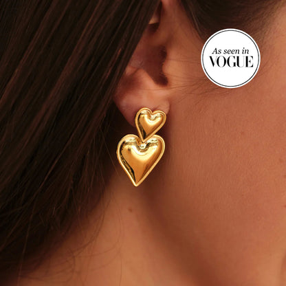 Heart Drop Earrings