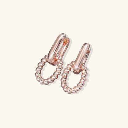 Junia Drop Hoop Earrings