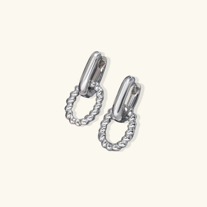 Junia Drop Hoop Earrings
