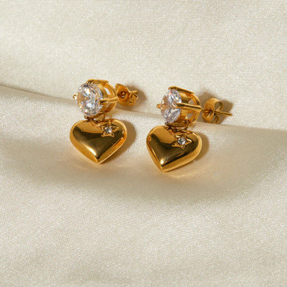 Selene Heart Earrings