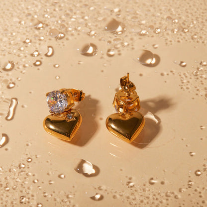 Selene Heart Earrings
