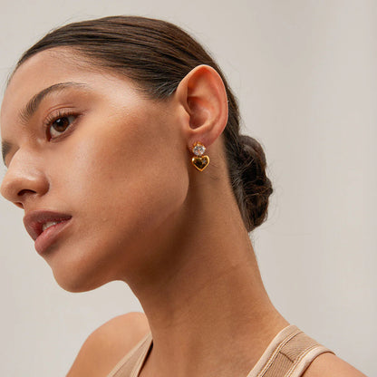 Selene Heart Earrings