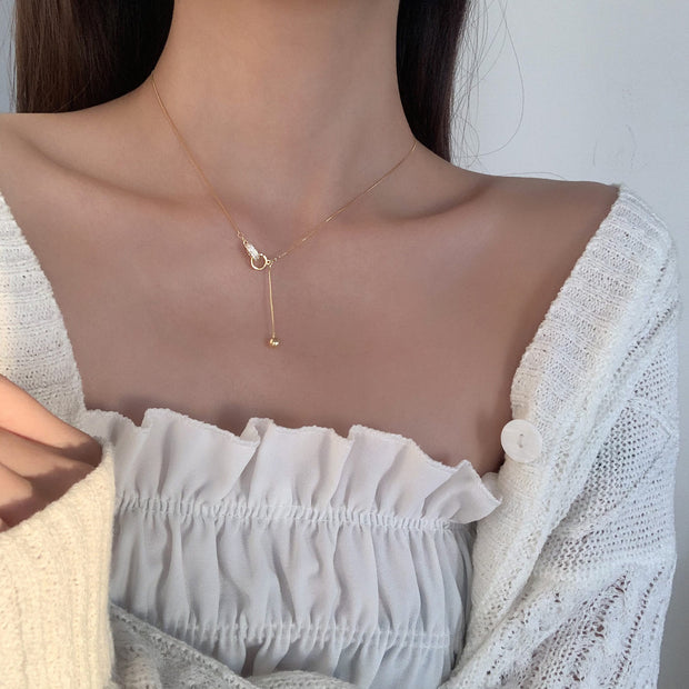 Janna Gold Tassel Necklace