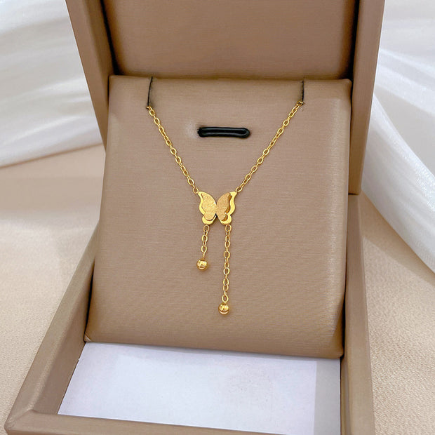 Elira's Flutter Gold Pendant