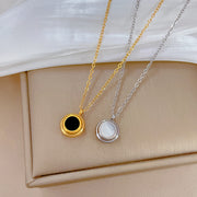 Solace Reversible Gold Pendant