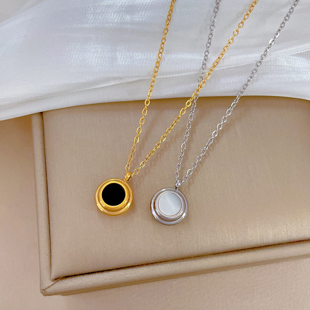 Solace Reversible Gold Pendant