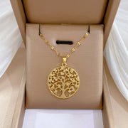 Lilia Tree Of Life Gold Necklace