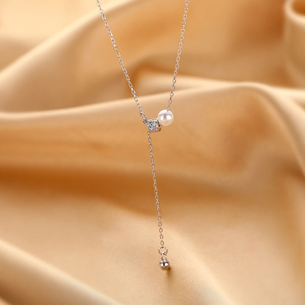 Claudia Pearl Drop Necklace