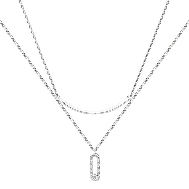 Gia Layered Crystal Necklace