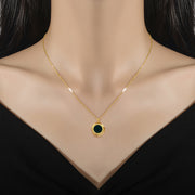 Solace Reversible Gold Pendant