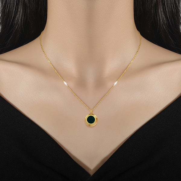 Solace Reversible Gold Pendant