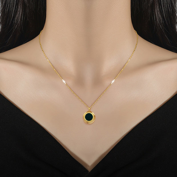 Solace Reversible Gold Pendant