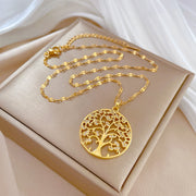 Lilia Tree Of Life Gold Necklace