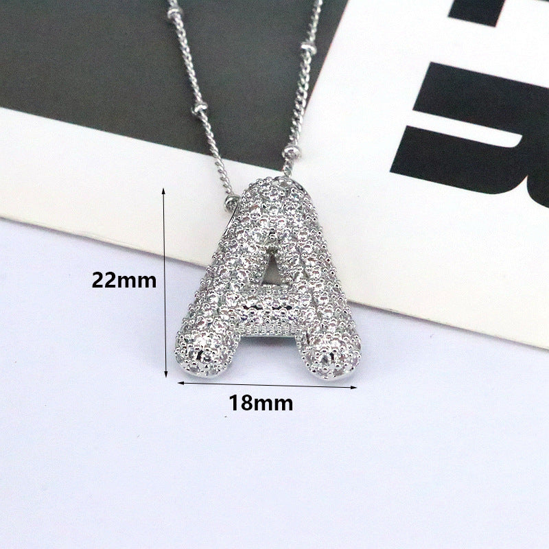 Bubble Letter Necklace