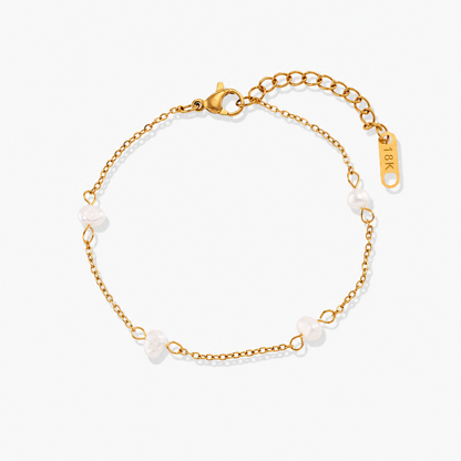 Garnet Pearl Bracelet