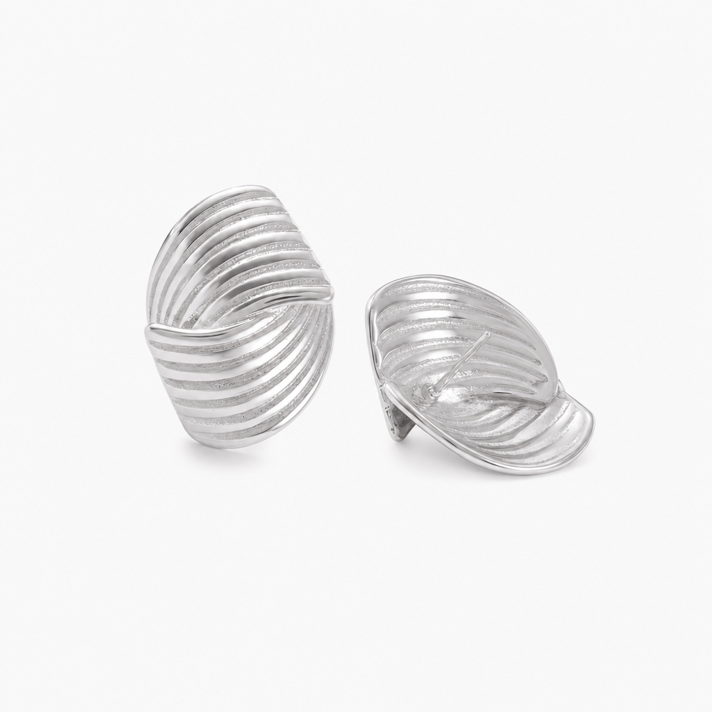 Brooklyn Braid Earrings (Silver)