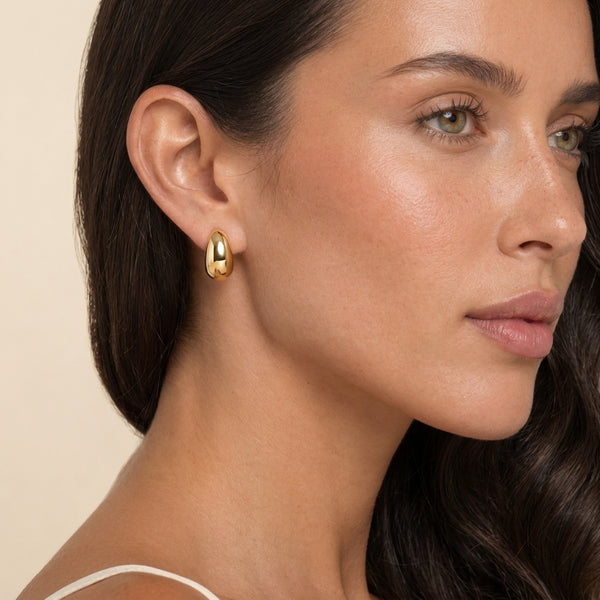 Chunky Teardrop Studs