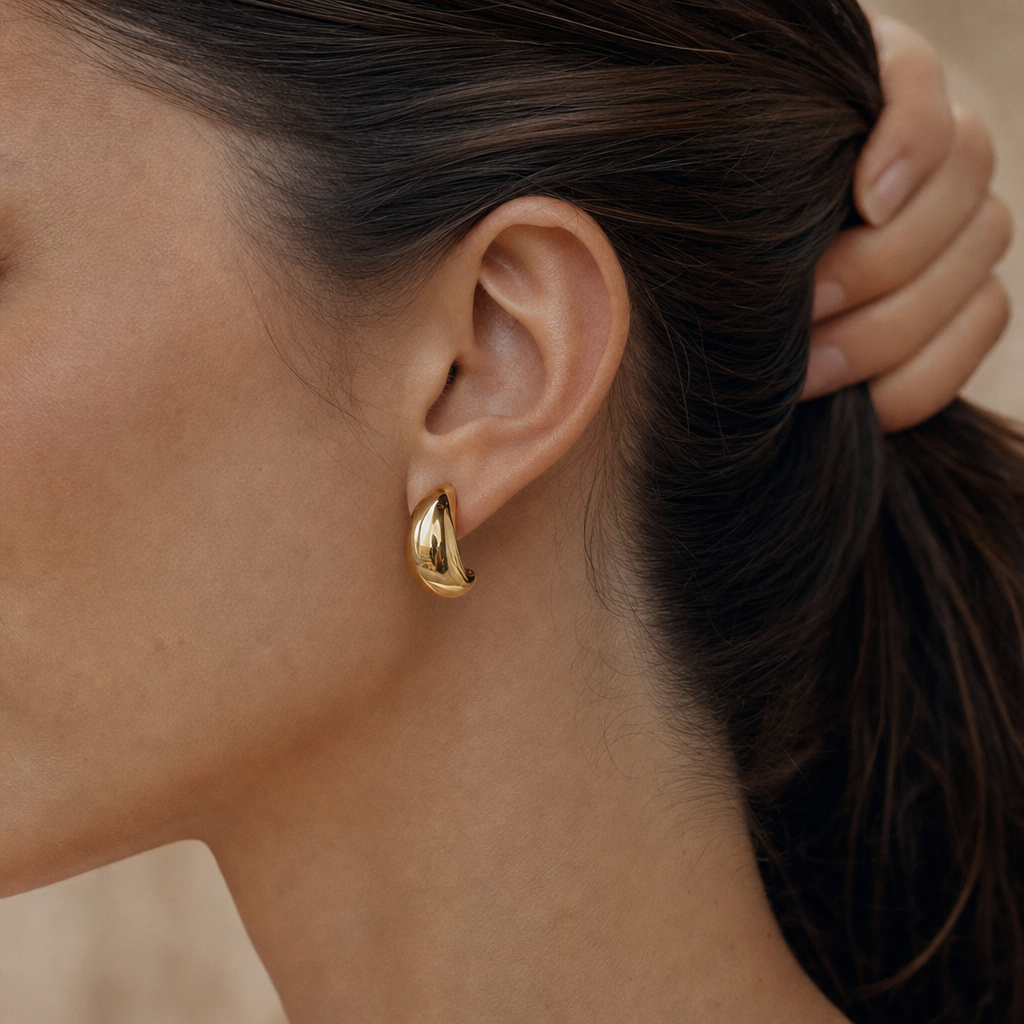 Chunky Teardrop Studs