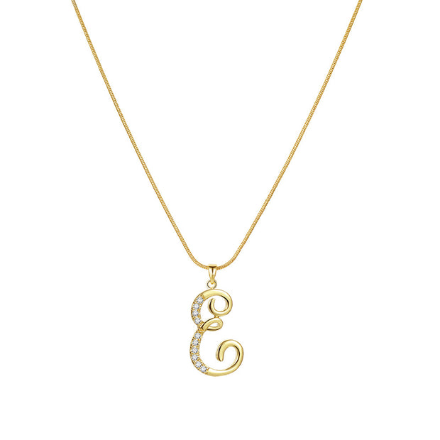 Lily Initial Necklace
