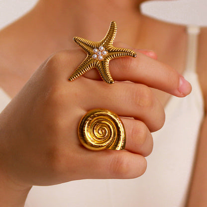 Ocean Swirl Ring