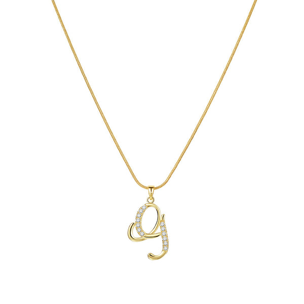 Lily Initial Necklace