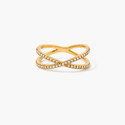 Golden Twist Ring