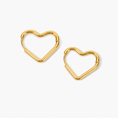 Heart Contour Earrings